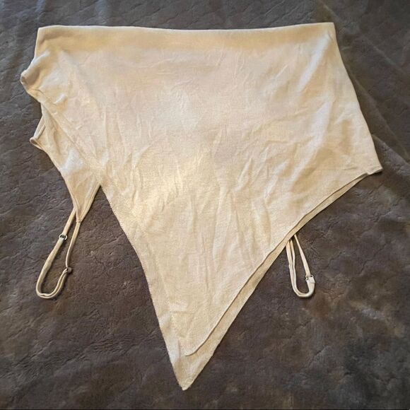 n:PHILANTHROPY Semi Sheer Handkerchief Whispy Spaghetti Strap Shirt - Picture 9 of 10